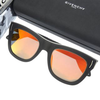 ジバンシィ(GIVENCHY)の【本物保証】 箱付 超美品 ジバンシー GIVENCHY サングラス 反射レンズ オレンジ ブラック 52□22 GV7016(サングラス/メガネ)