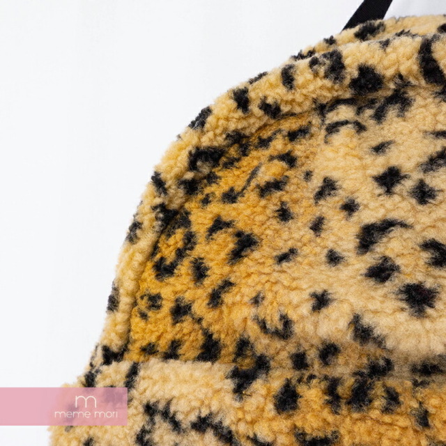 Supreme 2017AW Leopard Fleece Backpack シュプリーム レオパードフリースバックパック リュック バッグ ボア ヒョウ柄 ブラウン【200620】【新古品】【me04】 3