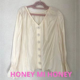 ハニーミーハニー(Honey mi Honey)のHONEY MI HONEY ハニーミーハニー　シルクブラウス　美品(シャツ/ブラウス(長袖/七分))