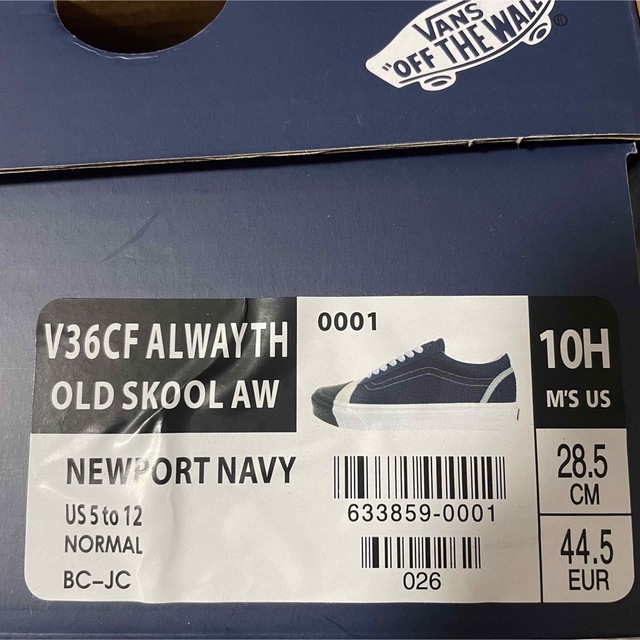 ALWAYTH x Vans OLD SKOOL 27cm バンズ オルウェイス