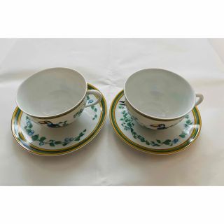 エルメス(HERMES)のエルメス トゥカン カップ&ソーサー×２客(食器)
