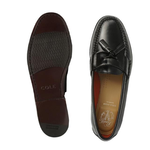 Cole Haan(コールハーン)の【COLEHAAN PINCH GRAND TASSEL】 コールハーン ピンチグランドタッセル C12772 BLACK ブラック ローファー 【靴幅 Medium】 US7.0(25.0) メンズの靴/シューズ(ドレス/ビジネス)の商品写真