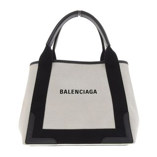 バレンシアガバッグ(BALENCIAGA BAG)のバレンシアガ  ネイビーカバスS  キャンバス/レザー  339933(ハンドバッグ)