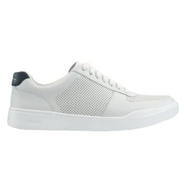 Cole Haan(コールハーン)の【COLEHAAN GC MODERN PERF SNKR】 コールハーン グランドクロスコート モダン パーフォレーション スニーカー C33987 WHITE ホワイト スニーカー 【靴幅 Medium】 US8.0(26.0) メンズの靴/シューズ(スニーカー)の商品写真