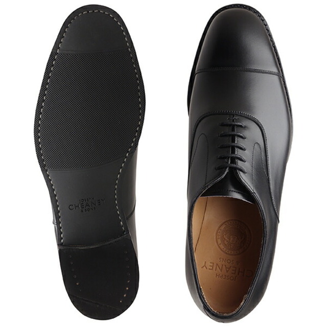 CHEANEY ジョセフ チーニー ALFRED D アルフレッド ラバーソール ストレートチップ BLACK CALF ブラックカーフ メンズの靴/シューズ(ドレス/ビジネス)の商品写真