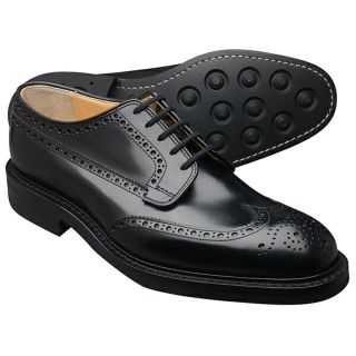 Church's チャーチ GRAFTON R グラフトン BLACK ブラック POLISHED BINDER CALF ポリッシュドバインダーカーフ ラバーソール メンズ 革靴 ウイングチップ(ドレス/ビジネス)