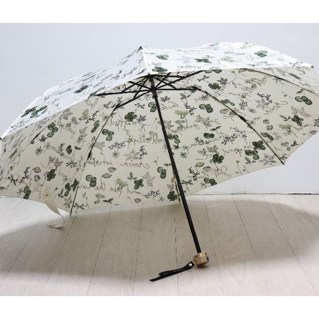 新品【ジルスチュアート】晴雨兼用長傘 幸運！四つ葉のクローバー箔文字 日傘 雨傘