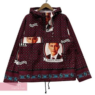 Supreme 2017SS Obama Anorak Red シュプリーム オバマアノラックパーカー レッド プルオーバージャケット 総柄ブルゾン カンガス柄 レッド×ブラック サイズS【221116】【新古品】【me04】(その他)