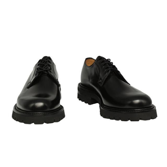 【Church's SHANNON-T】 チャーチ シャノン プレーントゥ BLACK/ ブラック 外羽根 ダービー ポリッシュドバインダー 【靴幅 若干幅広】 UK6.5(25.5) メンズの靴/シューズ(ドレス/ビジネス)の商品写真