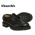 【Church's SHANNON-T】 チャーチ シャノン プレーントゥ BLACK/ ブラック 外羽根 ダービー ポリッシュドバインダー 【靴幅 若干幅広】 UK7.0(26)