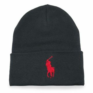 ポロラルフローレン(POLO RALPH LAUREN)のポロ ラルフ ローレン POLO RALPH LAUREN ニット帽 ユニセックス ブラック PC0908 001(BK)(ニット帽/ビーニー)