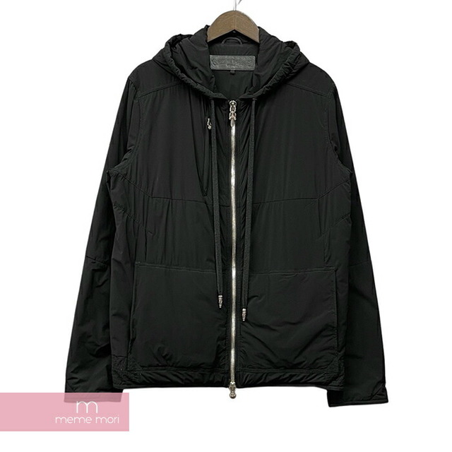 CHROME HEARTS Nylon Jacket クロムハーツ ナイロンジャケット 中綿ジップブルゾン ダガージップ ブラック サイズL【220430】【-B】【me04】