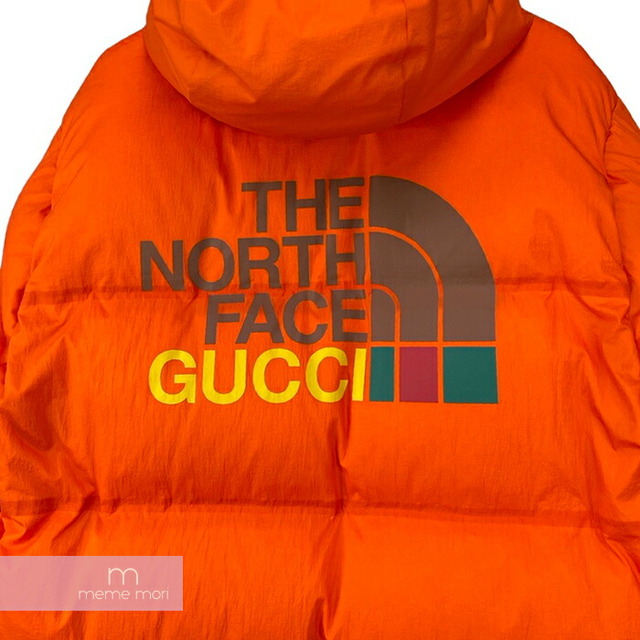 GUCCI×THE NORTH FACE 2021AW Down Jacket 663751 XLWF0 グッチ×ノースフェイス ダウンジャケット ブルゾン アウター オレンジ サイズM 【220205】【中古-A】【me04】 メンズのジャケット/アウター(その他)の商品写真