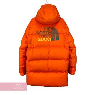 GUCCI×THE NORTH FACE 2021AW Down Jacket 663751 XLWF0 グッチ×ノースフェイス ダウンジャケット ブルゾン アウター オレンジ サイズM 【220205】【中古-A】【me04】(その他)