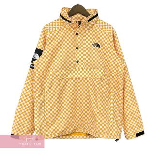 Supreme×THE NORTH FACE 2011SS Windbreaker Pullover シュプリーム×ノースフェイス ウィンドブレイカープルオーバー チェックジャケット ブルゾン イエロー サイズM【210801】【中古-B】【me04】(その他)