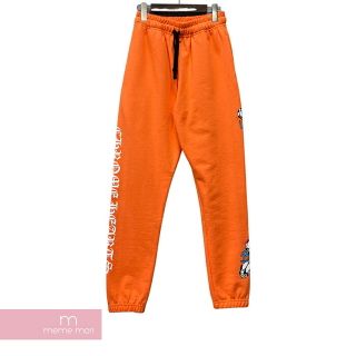 CHROME HEARTS×MATTY BOY 2021SS Boy Link & Build Sweatpants クロムハーツ×マッティボーイ リンクアンドビルドスウェットパンツ プリント オレンジ サイズS 【211003】【新古品】【me04】(スラックス/スーツパンツ)