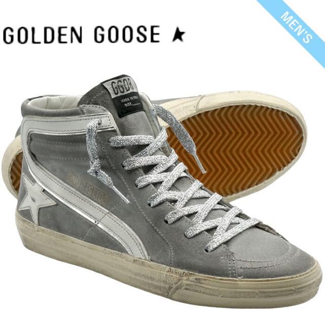 【ゴールデングース 60364】 GOLDENGOOSE スライド MUD グレー スニーカー GMF00115.F003231.60364