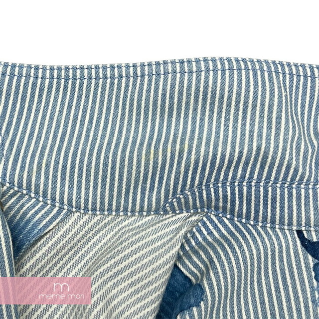 LOUIS VUITTON 2021SS Striped Monogram Workwear Denim Shirt 1A8QYE ルイヴィトン  ストライプモノグラムワークウェアデニムシャツ シャツ