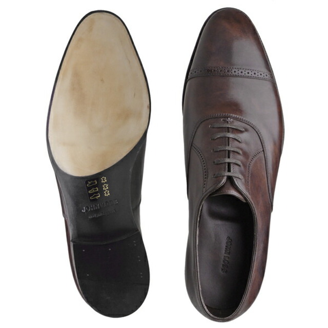 a【純正シューツリー付属】 JOHN LOBB ジョンロブ フィリップ2 レザーソール パンチドキャップトウ DARK BROWN MUSEUM CALF (LAST 7000)【Fitting E】 メンズの靴/シューズ(ドレス/ビジネス)の商品写真