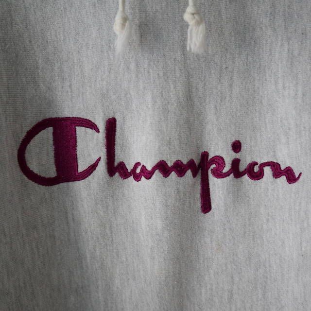 90s Champion Reverse Weave パーカー フード 刺繍