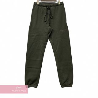 FEAR OF GOD ESSENTIALS 2023SS Sweatpant Off Black エッセンシャルズ スウェットパンツ オフブラック フロッキープリント サイズXS 【230406】【新古品】【me04】(スラックス/スーツパンツ)