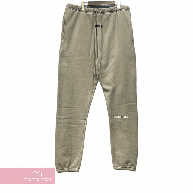 FEAR OF GOD ESSENTIALS 2022SS Sweat Pants Desert Taupe エッセンシャルズ スウェットパンツ ラウンジパンツ フロッキーロゴ グレージュ デザートトープ サイズXL【230402】【新古品】【me04】 メンズのスーツ(スラックス/スーツパンツ)の商品写真