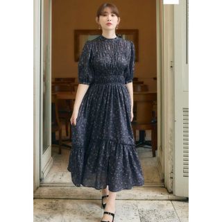 herlipto Autumn Floral Tiered Long dress