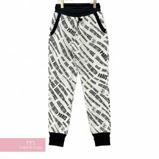 LOUIS VUITTON 2021AW Slanted Signature Jacquard Jogging Pants 1A9BNA ルイヴィトン スランティドシグネチャージャカードジョギングパンツ ジョガーパンツ 総柄ロゴ ホワイト×ブラック サイズM 【221210】【中古-A】【me04】(スラックス/スーツパンツ)