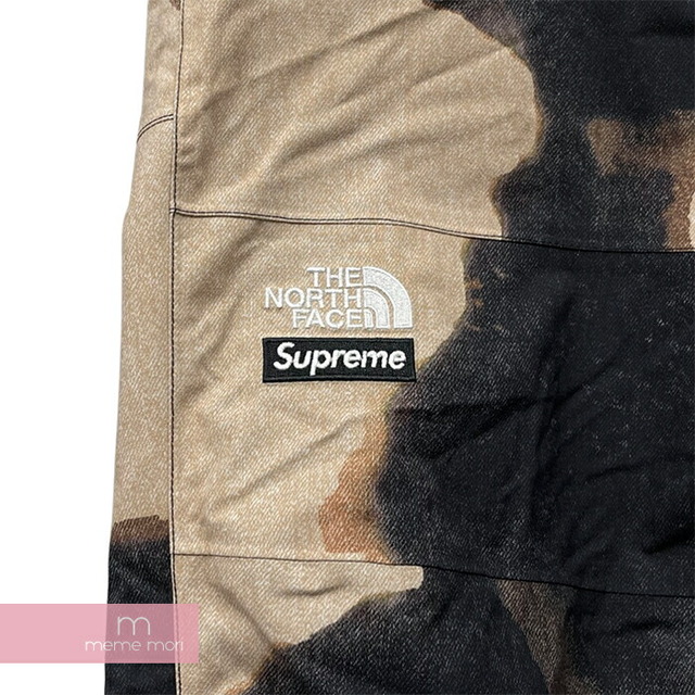 Supreme×THE NORTH FACE 2021AW Bleached Denim Print Mountain Pant