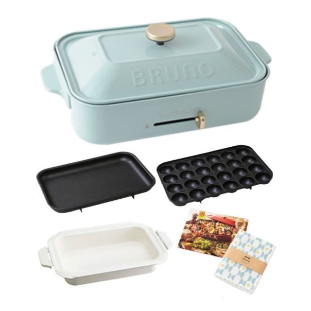 【特価商品】BRUNO ブルーノ コンパクトホットプレート 鍋 レシピ ふきん