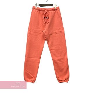 FEAR OF GOD ESSENTIALS 2022AW Sweat Pants Coral エッセンシャルズ スウェットパンツ フロッキーロゴ コーラル ピンク サイズM【221028】【新古品】【me04】(スラックス/スーツパンツ)