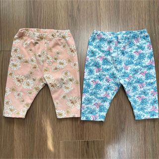 ユニクロ(UNIQLO)のユニクロ　ポール&ジョー　花柄レギンス　80 2枚セット(パンツ)