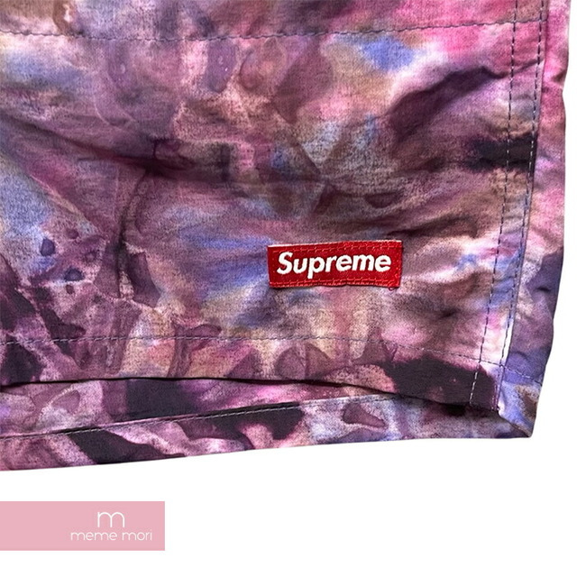 Supreme 2022SS Nylon Water Short Dyed Purple シュプリーム ナイロンウォーターショーツ ダイパーブル 水着 スイムショートパンツ ハーフパンツ 総柄染めプリント パープル サイズM【220831】【新古品】【me04】 メンズのスーツ(スラックス/スーツパンツ)の商品写真