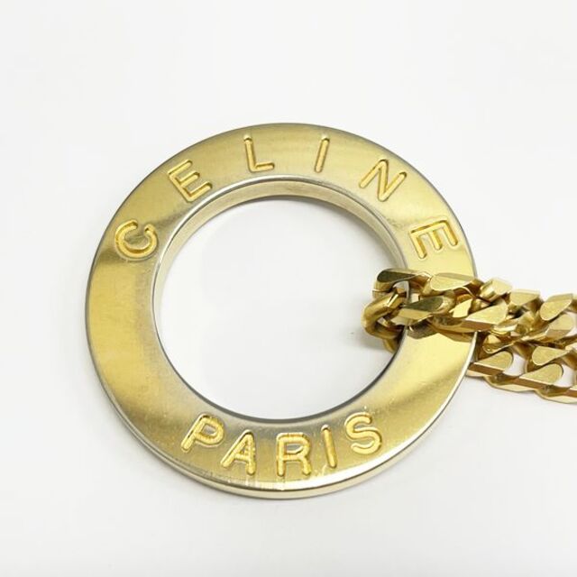 celine - CELINE サークルロゴ 喜平チェーン ヴィンテージ ネックレス ...