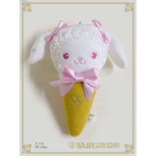 ベイビーザスターズシャインブライト(BABY,THE STARS SHINE BRIGHT)のレア新品■定価　３５２０円■送料無料■BABY■うさくみゃアイスマスコットオフ白(キーホルダー)