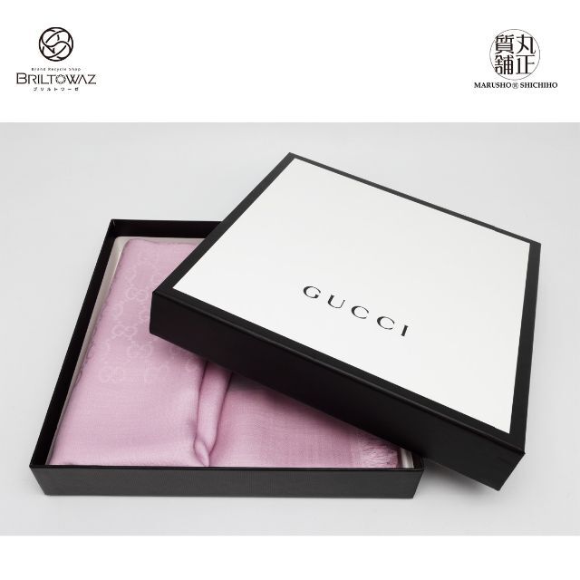 Gucci - (SALE)グッチ GG柄 大判 ストール ウール70％/シルク30