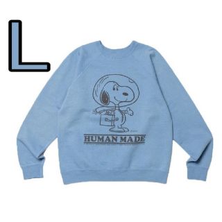 ヒューマンメイド(HUMAN MADE)のHUMAN MADE PEANUTS SWEATSHIRT #1 BLUE L(スウェット)