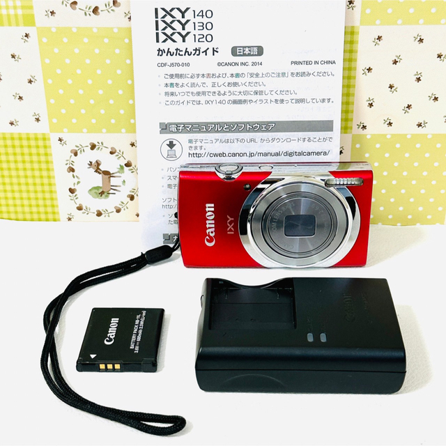 午前12時前のご注文は当日発送 Canon IXY 130 レッド | www