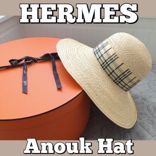 エルメス HERMES タンザニア キャップ テラコッタ ラムスキン サイズ58 パナマキャップ ストローハット キャスケット 麦わら帽子 未使用品