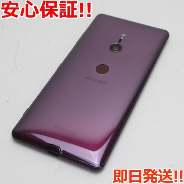 SONY(ソニー)の美品 SO-01L Xperia XZ3 ボルドーレッド  M666 スマホ/家電/カメラのスマートフォン/携帯電話(スマートフォン本体)の商品写真