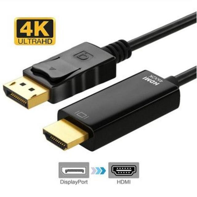 E037 DisplayPort HDMI変換ケーブル 1.8m DP 25の通販 by シズカ's ...