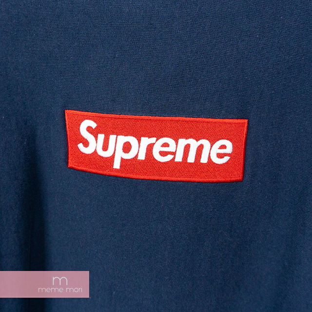 Supreme 2016AW Box Logo Hooded Sweatshirt シュプリーム ボックスロゴフーデッドスウェットシャツ プルオーバーパーカー ネイビー サイズS【190207】【-B】【me04】