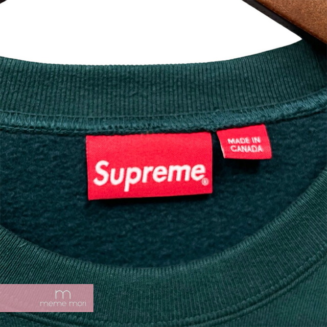 Supreme 2022AW Box Logo Crewneck Dark Pine シュプリーム ボックス
