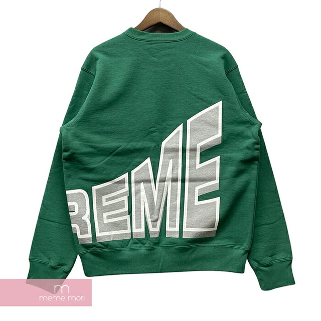 Supreme 2018SS Side Arc Crewneck シュプリーム サイドアーチクルーネック スウェット トレーナー ロゴ グリーン サイズM 【220828】【新古品】【me04】