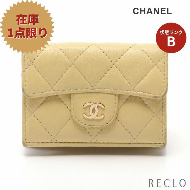 期間限定特価】 マトラッセ - CHANEL 三つ折り財布 ゴールド金具