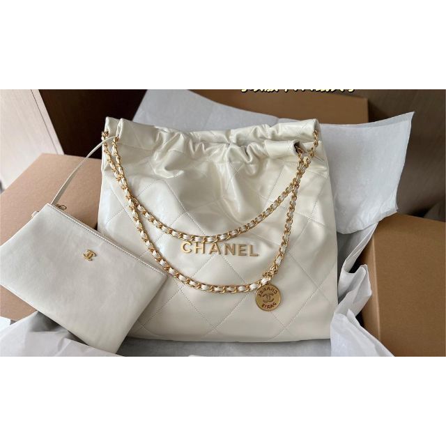 激レア美品】CHANEL シャネル 22S ラージ ハンドバッグ 祝開店！大放出 ...