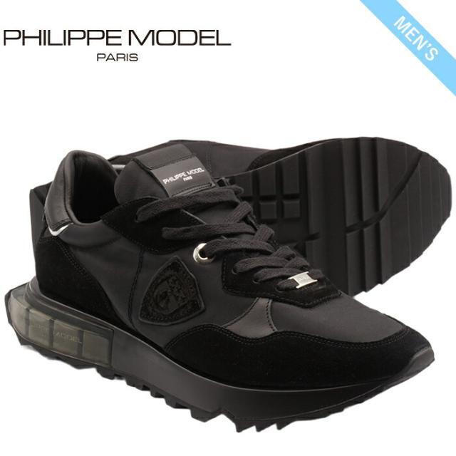 フィリップモデル ラルゥ PHILIPPE MODEL LRLU W011 BLACK ブラック メンズスニーカースニーカー