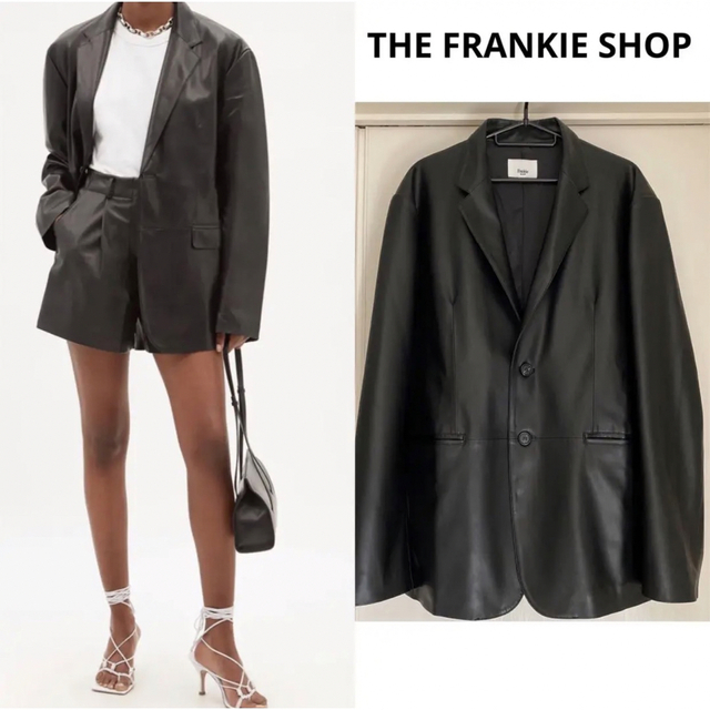 THE FRANKIE SHOP フランキーショップ フェイクレザージャケット