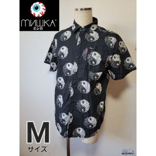 ミシカ(MISHKA)のMISHKA　ミシカ　シャツ　M　ブラック　総柄(シャツ)