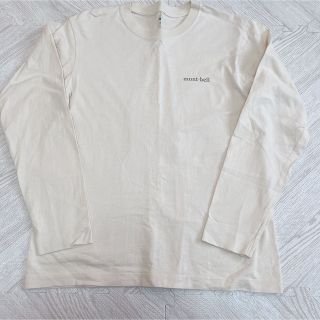 モンベル(mont bell)のmont-bell  ロングTシャツ　オフホワイト　クリーム　ワンポイントロゴ(Tシャツ/カットソー(七分/長袖))